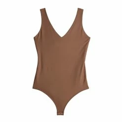Women's Nine West Sculpt V-Neck Bodysuit -Nine West shop 5686001 ALT5