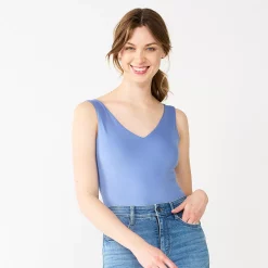 Women's Nine West Sculpt V-Neck Bodysuit -Nine West shop 5686001 Brandy Blue