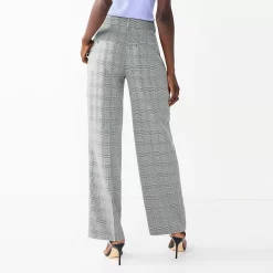 Women's Nine West High-Waisted Wide-Leg Trouser Pants -Nine West shop 5692304 ALT