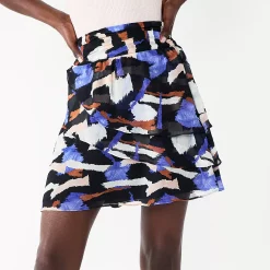 Petite Nine West Easy Ruffle Skirt