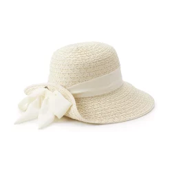 Nine West Scarf Flip Up Women's Floppy Hat -Nine West shop 5699386 Ivory Combo