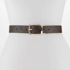 Nine West 9W Logo Women's Reversible Belt