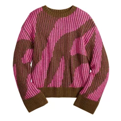 Women's Nine West Patterned Crewneck Sweater -Nine West shop 5731865 ALT5