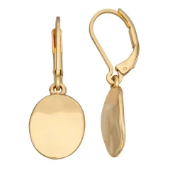 Nine West Gold Tone Wavy Drop Earrings
