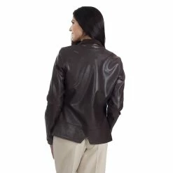Women's Nine West Classic Faux-Leather Biker Jacket -Nine West shop 5766201 ALT