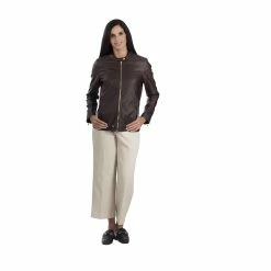 Women's Nine West Café Faux-Leather Racer Jacket -Nine West shop 5766202 ALT3