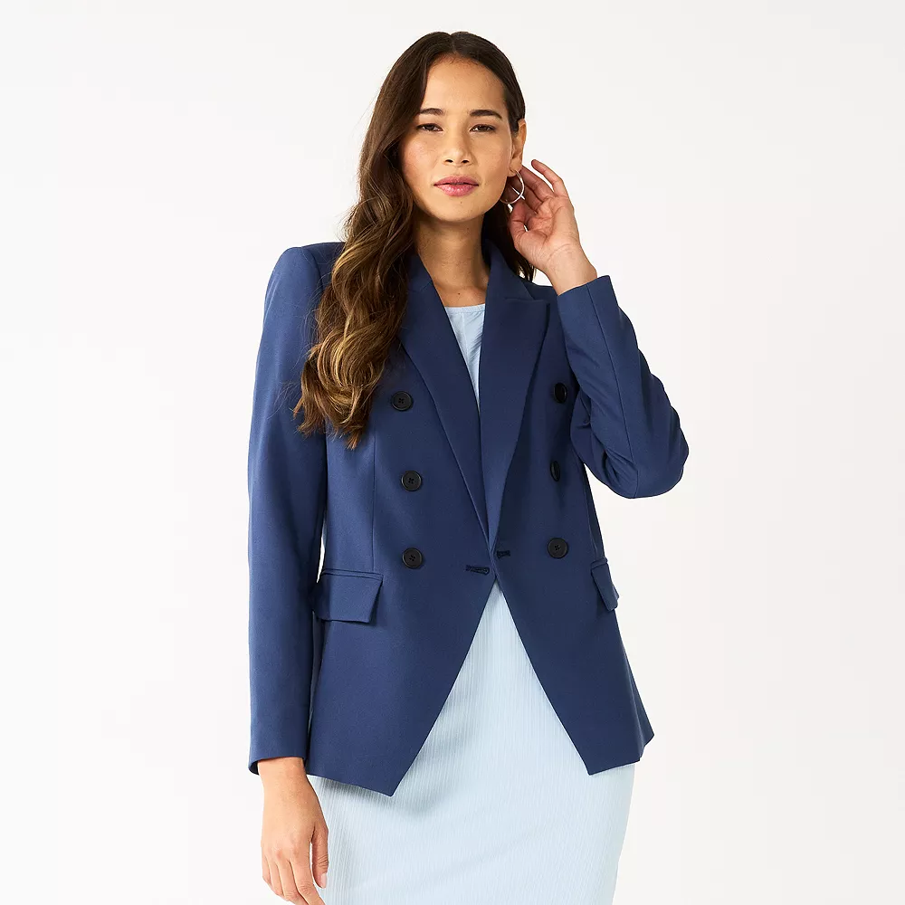 Women's Nine West Double Breasted Blazer 6 Women's Nine West Double Breasted Blazer - Image 4