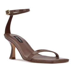 Nine West Ripe Women's Heeled Sandals -Nine West shop 5766975 Brown Patent