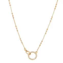Nine West Interlocking Circle Necklace
