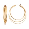 Nine West Triple Row Hoop Earrings -Nine West shop 5770821