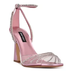 Nine West Klass Women's Heeled Sandals -Nine West shop 5773547 Clear Peony