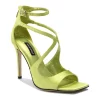 Nine West Tulah Women's Ankle Strap High Heel Dress Sandals 2 Nine West Tulah Women's Ankle Strap High Heel Dress Sandals -Nine West shop 5773548 Lime Satin