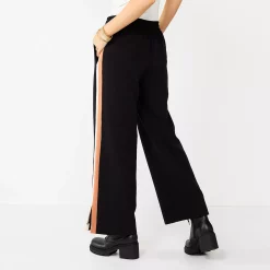 Women's Nine West Side-Stripe Wide-Leg Pants -Nine West shop 5787700 ALT