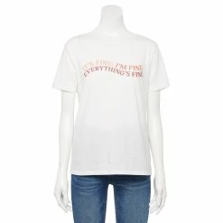 Women's Nine West Crewneck Graphic Tee -Nine West shop 5795642 Everything Is Fine