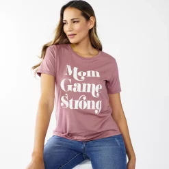 Women's Nine West Crewneck Graphic Tee -Nine West shop 5795642 Mom Game Strong