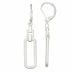 Women's Nine West Silver Tone Metal Drop Earrings