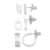 Nine West Silver Tone Metal Trio Earring Set -Nine West shop 5806628