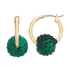 Nine West Sequins Disco Huggie Earrings -Nine West shop 5808085 Green