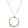 Nine West Gold Tone Circle Pendant Necklace -Nine West shop 5808106