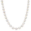 Nine West Gold Tone Crystal Collar Necklace -Nine West shop 5808430