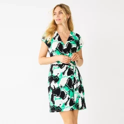 Women's Nine West Dolman Sleeve Wrap Dress 26 Women's Nine West Dolman Sleeve Wrap Dress -Nine West shop 5814810 Modern Poppy Green
