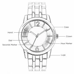 Nine West Women's Gray Stainless Steel Mesh Bracelet Watch with Flower Dial -Nine West shop 5857463 ALT5