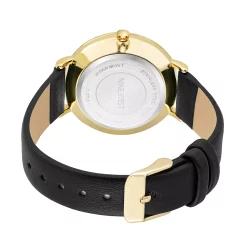 Nine West Women's Tan Faux Leather Strap Watch with Two Tone Case -Nine West shop 5857467 ALT