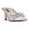 Nine West Sauci Women's Dress Mules -Nine West shop 5884055 Silver