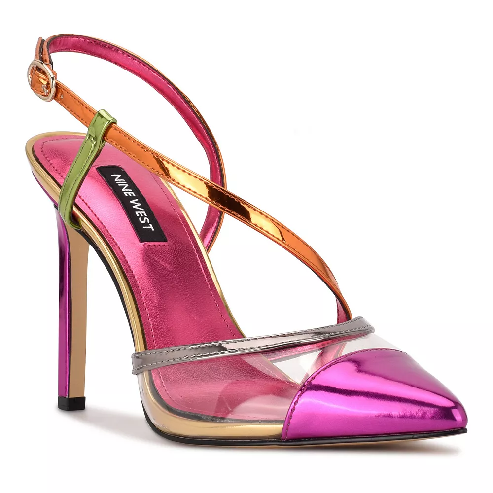 Nine West Timie Women's Strappy Dress Pumps 6 Nine West Timie Women's Strappy Dress Pumps - Image 4