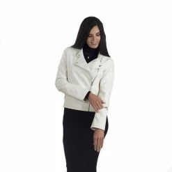 Women's Nine West Faux-Leather Biker Jacket