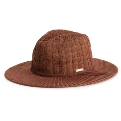 Women's Nine West Cable Knit Packable Panama Hat