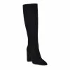 Nine West Danee Women's Suede Knee-High Boots 1 Nine West Danee Women's Suede Knee-High Boots -Nine West shop 5955037 Black Suede
