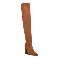 Nine West Daser Women's Thigh-High Boots 10 Nine West Daser Women's Thigh-High Boots -Nine West shop 5955062 Cognac