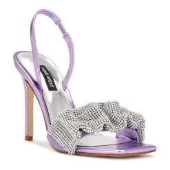 Nine West Taray Women's Dress Sandals -Nine West shop 5970505 Metallic Purple