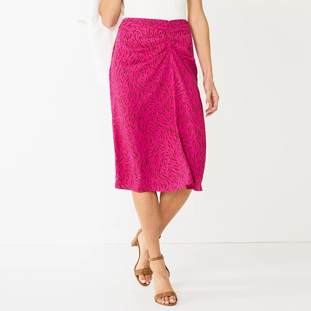 Women's Nine West Side Ruched Midi Skirt 3 Women's Nine West Side Ruched Midi Skirt