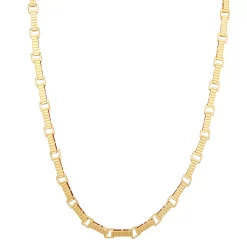 Nine West Gold Tone Textured Collar Necklace