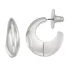 Nine West Silver Tone C Hoop Earrings 2 Nine West Silver Tone C Hoop Earrings -Nine West shop 6016020