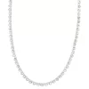Nine West Silver Tone Tennis Necklace -Nine West shop 6017031
