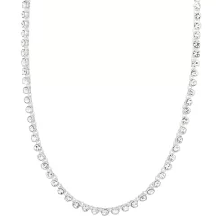 Nine West Silver Tone Tennis Necklace