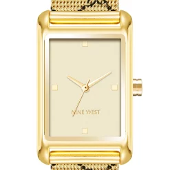 Nine West Women's Silver Tone Metal Mesh Watch -Nine West shop 6024088 ALT2