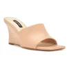 Nine West Rovah Women's Wedge Sandals -Nine West shop 6097985 Light Natural